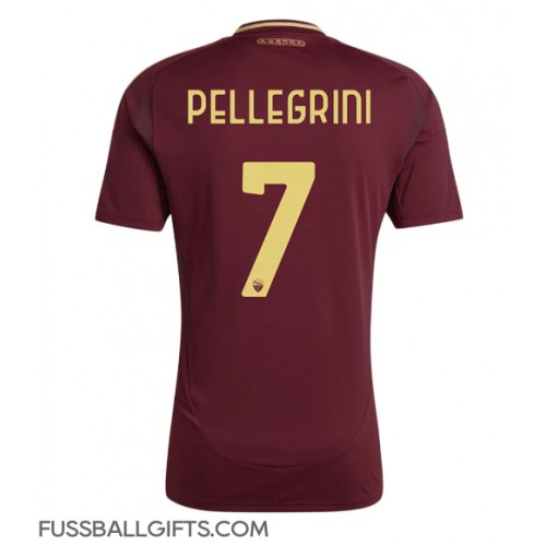 AS Roma Lorenzo Pellegrini #7 Fußballbekleidung Heimtrikot 2024-25 Kurzarm